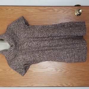 Brown Cable Knit Sweater Tunic by Dress Barn Size M